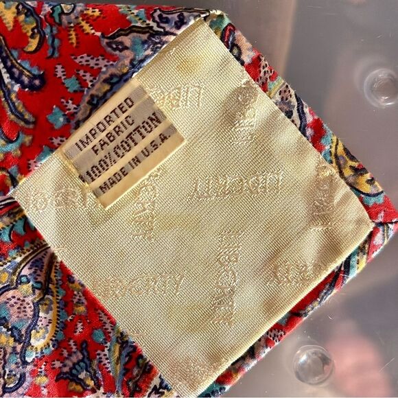 Liberty of London Cotton Paisley Print Tie - Picture 3 of 3